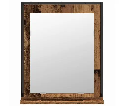 Vonios Baldų Rinkinys Su Saugykla 2 Pcs Ruda Apdirbta Mediena