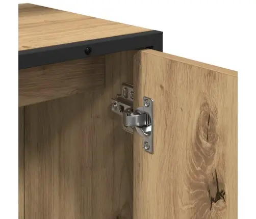 Vonios Baldų Rinkinys Su Saugykla 2 Pcs Ruda Apdirbta Mediena