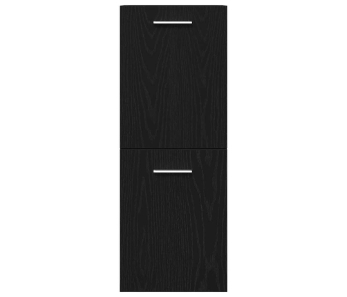 Vonios Baldų Komplektas 3 Pcs Juodas Ąžuolas 90 X 38.5 X 46 Cm