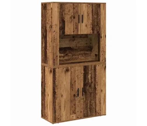 Kõrge Laud Vana Puit 80 X 33 X 150 Cm Tehispuit