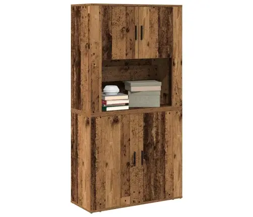 Kõrge Laud Vana Puit 80 X 33 X 150 Cm Tehispuit