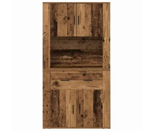 Augstais Skapītis Nozares Koks 80X33X150 Cm Inženieru Koks Vidaxl