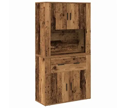 Augstais Skapītis Nozares Koks 80X33X150 Cm Inženieru Koks Vidaxl