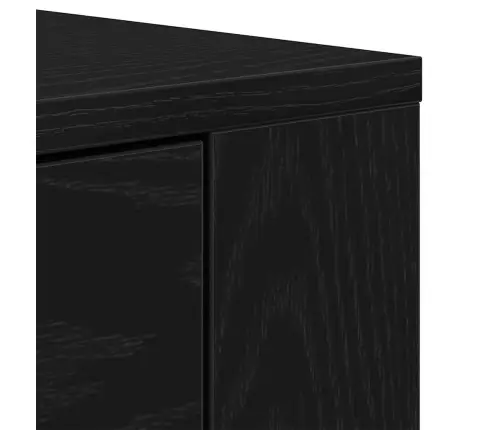 Augstais Skapītis Melnā Ozolā 80X33X150 Cm Inženierijas Koks Vidaxl