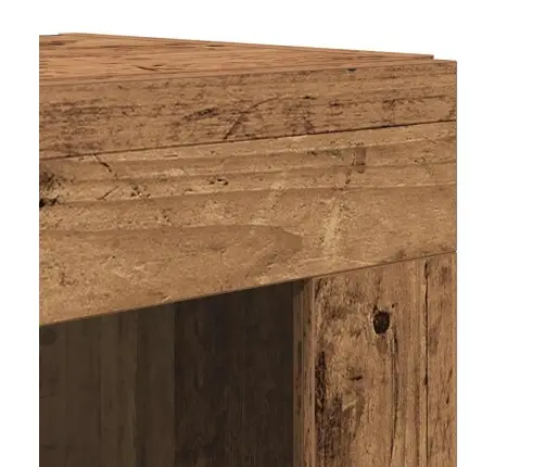 Augstais Skapītis Vecs Koks 69.5X34X180 Cm Inženierkoks Vidaxl
