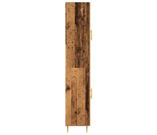 Augstais Skapītis Vecs Koks 69.5X34X180 Cm Inženierkoks Vidaxl