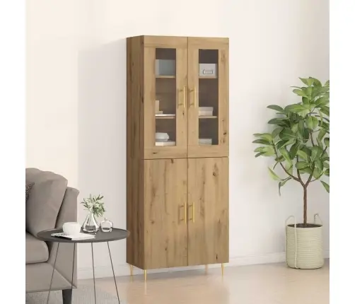 Augstais Galds Amatnieku Ozols 69.5X34X180 Cm Inženierijas Koks Vidaxl