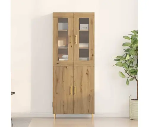 Augstais Galds Amatnieku Ozols 69.5X34X180 Cm Inženierijas Koks Vidaxl