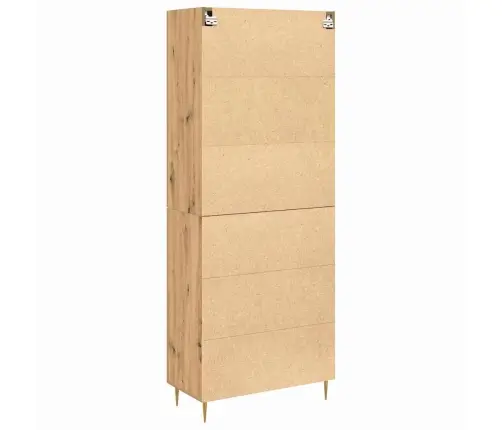 Augstais Galds Amatnieku Ozols 69.5X34X180 Cm Inženierijas Koks Vidaxl