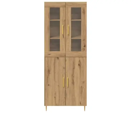 Augstais Galds Amatnieku Ozols 69.5X34X180 Cm Inženierijas Koks Vidaxl