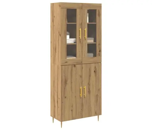 Augstais Galds Amatnieku Ozols 69.5X34X180 Cm Inženierijas Koks Vidaxl