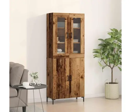 Aukštas Spintelė 2 Pcs Sena Mediena 69,5 X 34 X 180 Cm