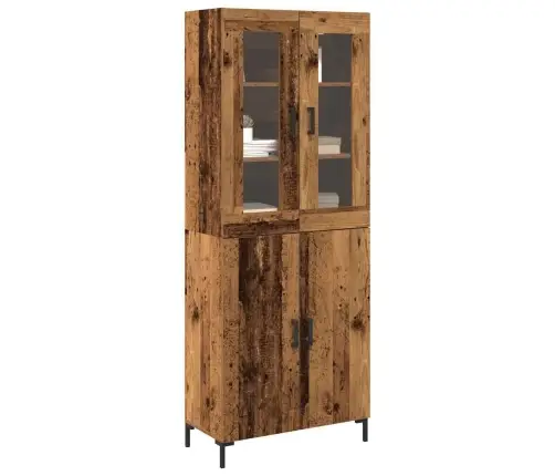 Aukštas Spintelė 2 Pcs Sena Mediena 69,5 X 34 X 180 Cm