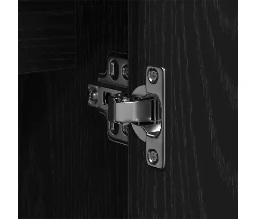 3 Daļu Vannasistabas Mēbeļu Komplekts Melnā Ozola Inženierijas Kokā Vidaxl