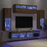 Tv Sieninio Kabineto Komplektas 6 Pcs Artisano Ąžuolo