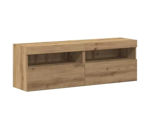 Tv Sieninio Kabineto Komplektas 6 Pcs Artisano Ąžuolo