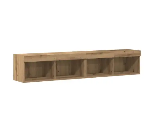 Tv Sieninio Kabineto Komplektas 6 Pcs Artisano Ąžuolo