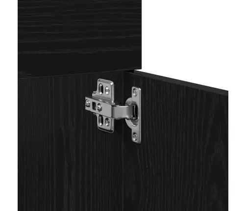 Vonios Baldų Rinkinys 2 Pcs Juodas Ąžuolas 90 X 38.5 X 46 Cm