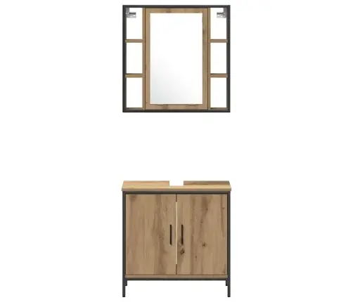 Vannas Skapītis Amatnieku Ozols 33X33X185,5 Cm Koks Vidaxl