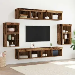 Izklaides Centrs 8 Pcs Vecs Koks 40 X 28.5 X 40 Cm Vidaxl