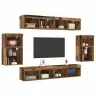 Meelelahutuskeskus 8 Pcs Vana Puit 40 X 28.5 X 40 Cm Tehispuit