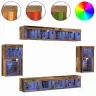 Meelelahutuskeskus 8 Pcs Vana Puit 40 X 28.5 X 40 Cm Tehispuit
