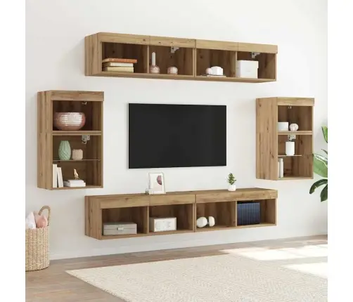 Pramogų Centras 8 Pcs Artisano Ąžuolo 40 X 28.5 X 40 Cm