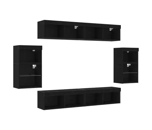 Peldošais Plaukts 2 Gab Melna Ozola 40X28,5X40 Cm Mdf Vidaxl