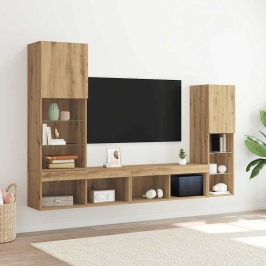 Televizora Skapīša Amatnieku Ozola 40.5 X 30 X 102 Cm Vidaxl