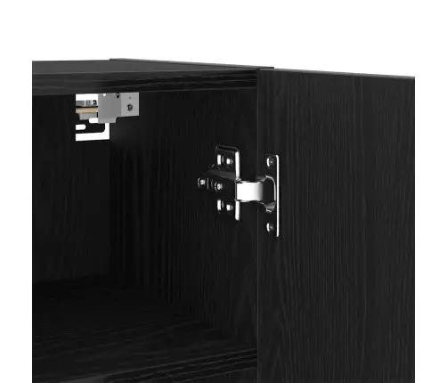 Televizoriaus Spintelė Juoda Ąžuolo 40.5 X 30 X 102 Cm