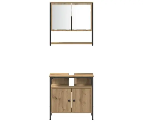 Vonios Baldų Rinkinys 4 Pcs Artisano Ąžuolo 33 X 33 X 185.5 Cm