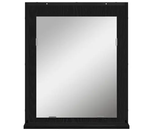 Vannitoa Mööbleset 4 Pcs Must 33 X 33 X 185.5 Cm Tehispuit