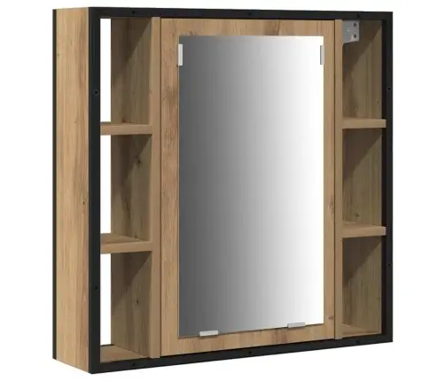 4 Daļīgu Vannas Istabas Mēbeļu Komplekts Artisan Oak Vidaxl