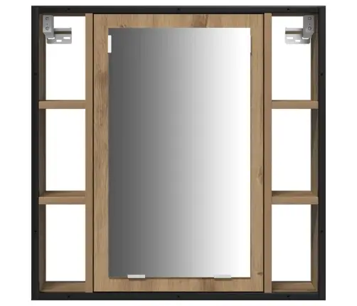 4 Daļīgu Vannas Istabas Mēbeļu Komplekts Artisan Oak Vidaxl