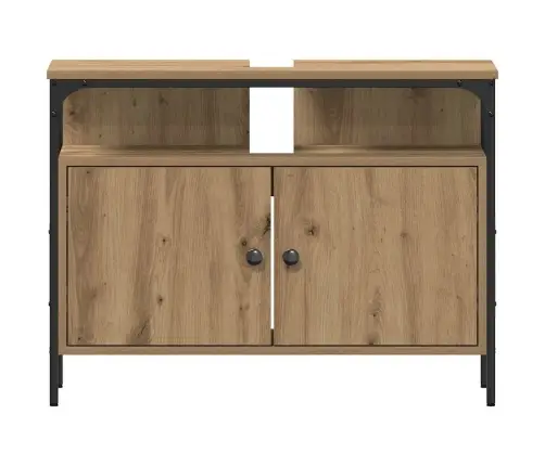 4 Daļīgu Vannas Istabas Mēbeļu Komplekts Artisan Oak Vidaxl