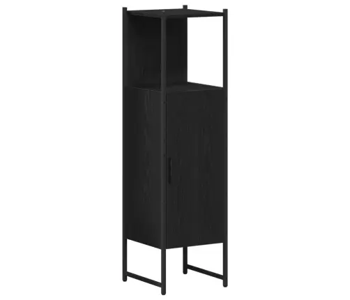 Vannitoa Mööbleset Riiuliga Ladustamisega 4 Pcs Must Tehispuit