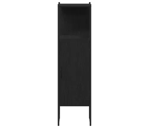 Vannitoa Mööbleset Riiuliga Ladustamisega 4 Pcs Must Tehispuit