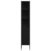 Vonios Baldų Rinkinys Su Lentyna 4 Pcs Juoda 33 X 33 X 185.5 Cm