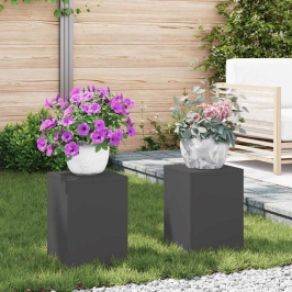 Augalo Stovai 2 Pcs Juoda 24 X 24 X 35 Cm Plienas