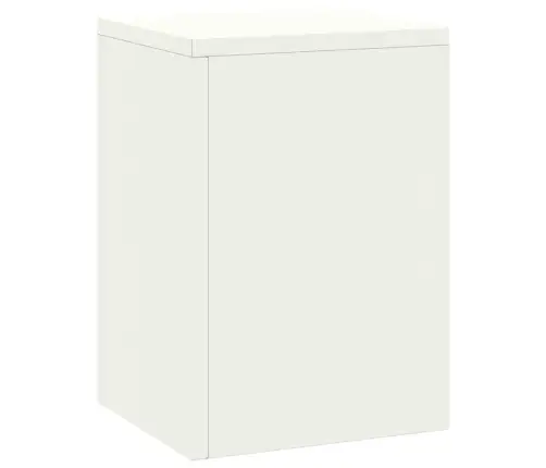 Āra Augu Stendi Piliāra 2 Gabali Balti 24X24X35 Cm Tērauds Vidaxl