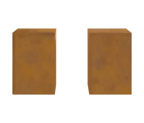 Āra Augu Stendi Stabi 2 Gab 24X24X35 Cm Laika Apstākļiem Izturīgs Tērauds Vidaxl