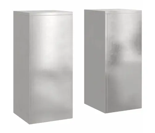 Augalo Stovai 2 Pcs Sidabro 24 X 24 X 55 Cm
