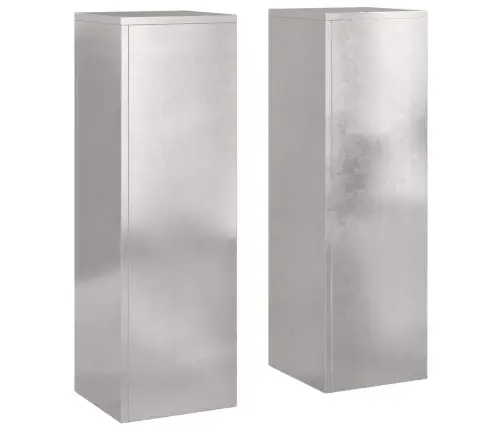 Augalo Stovai 2 Pcs Sidabro 24 X 24 X 75 Cm