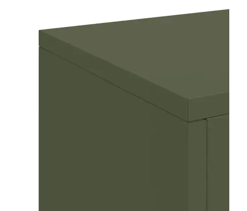 Augalo Stovai 3 Pcs Alyvuogių Žalia 24 X 24 X 75 Cm Plienas