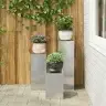 Augalų Stovas 3 Pcs Sidabro Nerūdijantis Plienas