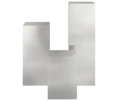 Augalų Stovas 3 Pcs Sidabro Nerūdijantis Plienas