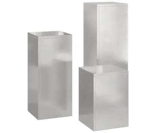 Augalų Stovas 3 Pcs Sidabro Nerūdijantis Plienas