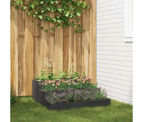 Aia Istutuspot Must 90 X 90 X 35 Cm Külmvalmistatud Teras