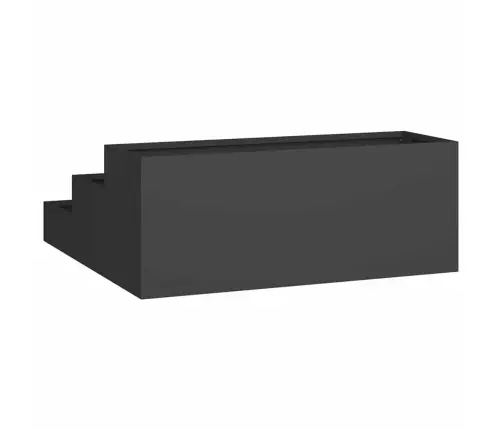 Aia Istutuspot Must 90 X 90 X 35 Cm Külmvalmistatud Teras