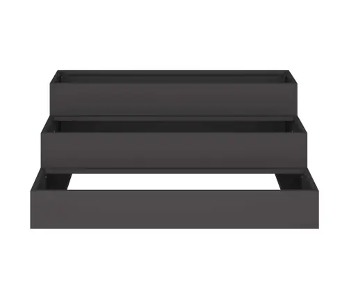 Aia Istutuspot Must 90 X 90 X 35 Cm Külmvalmistatud Teras
